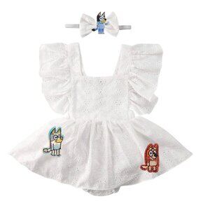 Bluey Dress Bluey First Birthday Romper Bluey Clothes Bingo outfit Smash Cake